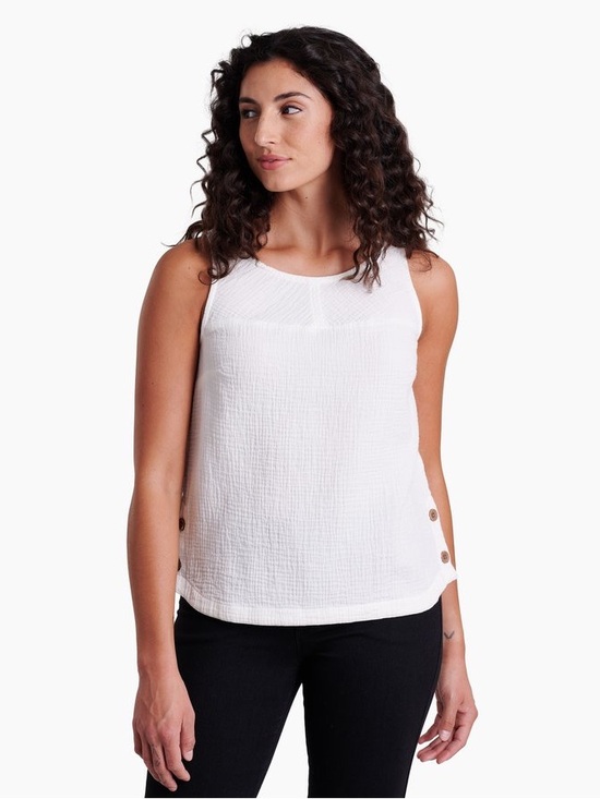 Kuhl Tops - Kuhl Klover Cotton Gauze Tank in White